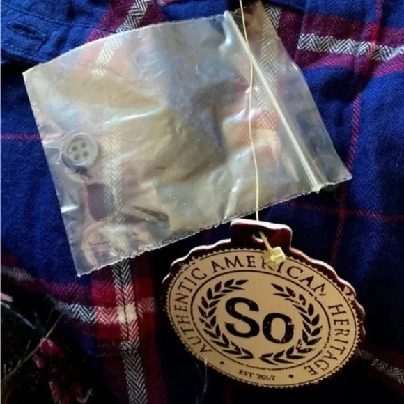 NEW SO Perfect Shirt Lightweight Flannel - Picture 3 of 5